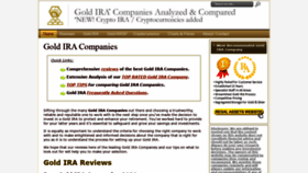 What Goldiracompaniescompared.com website looked like in 2020 (3 years ago)