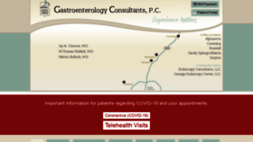 What Gastroenterologyconsultants.net website looked like in 2020 (3 years ago)