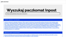 What Gdzie-paczka.pl website looked like in 2020 (3 years ago)