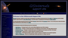 What Gisinternals.com website looked like in 2020 (3 years ago)