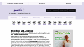What Goastro.de website looked like in 2020 (3 years ago)