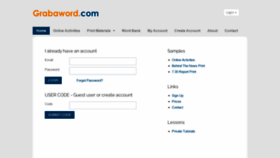 What Grabaword.com website looked like in 2020 (3 years ago)