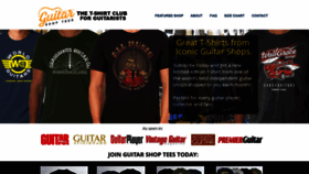 What Guitarshoptees.com website looked like in 2020 (3 years ago)