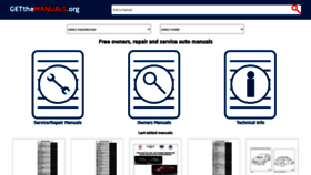 What Getthemanuals.org website looked like in 2020 (5 years ago)
