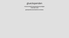 What Glueckspenden.de website looked like in 2020 (5 years ago)