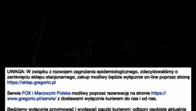 What Gregorio.pl website looked like in 2020 (3 years ago)