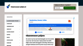 What Glazenwasser-prijzen.nl website looked like in 2020 (3 years ago)