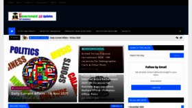 What Govtjobupdates.in website looked like in 2020 (4 years ago)