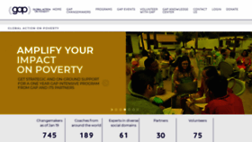 What Gapoverty.org website looked like in 2020 (3 years ago)