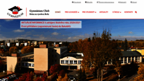 What Gymcheb.cz website looked like in 2020 (3 years ago)