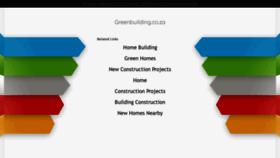 What Greenbuilding.co.za website looked like in 2020 (3 years ago)