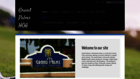 What Grandpalmshoa.com website looked like in 2020 (3 years ago)