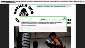 What Gorillagym.hamburg website looked like in 2020 (3 years ago)