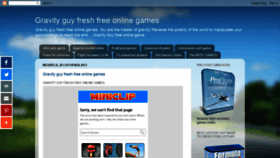 What Gravity-guy-fresh-free-online-games.blogspot.com website looked like in 2020 (3 years ago)