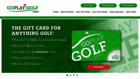 What Goplaygolf.com website looked like in 2020 (3 years ago)