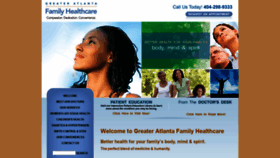 What Greateratlantafamilyhealthcare.com website looked like in 2020 (3 years ago)