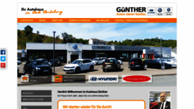 What Guenther-autos.de website looked like in 2020 (3 years ago)