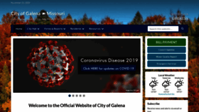 What Galenacityhall.org website looked like in 2020 (3 years ago)