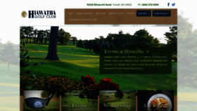 What Golfhiawatha.com website looked like in 2020 (3 years ago)