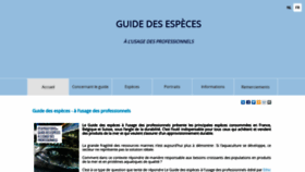 What Guidedesespeces.org website looked like in 2020 (3 years ago)