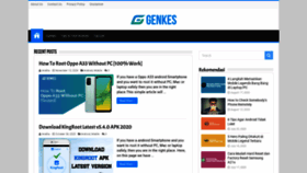 What Genkes.com website looked like in 2020 (3 years ago)