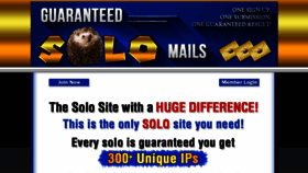 What Guaranteedsolomails.com website looked like in 2020 (3 years ago)