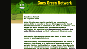 What Goesgreenstore.com website looked like in 2020 (3 years ago)