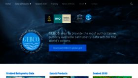 What Gebco.net website looked like in 2020 (3 years ago)