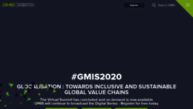 What Gmisummit.com website looked like in 2020 (3 years ago)