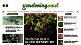 What Gardeningsoul.com website looked like in 2020 (3 years ago)