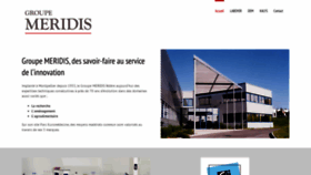 What Groupe-meridis.fr website looked like in 2020 (3 years ago)