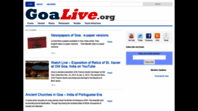 What Goalive.org website looked like in 2020 (3 years ago)