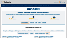 What Gabarite.com.br website looked like in 2020 (3 years ago)