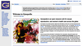 What Gynopedia.org website looked like in 2020 (3 years ago)