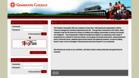 What Grassrootsconnect.pa.gov.sg website looked like in 2020 (3 years ago)