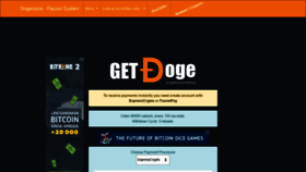 What Getdogecoins.com website looked like in 2020 (3 years ago)