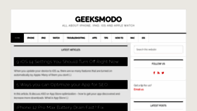 What Geeksmodo.com website looked like in 2020 (3 years ago)