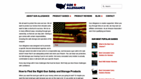 What Gunallegiance.com website looked like in 2020 (3 years ago)