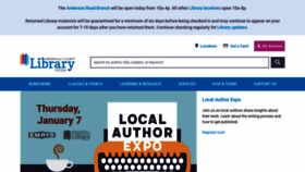 What Greenvillelibrary.org website looked like in 2020 (3 years ago)