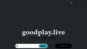 What Goodplay.live website looked like in 2020 (3 years ago)