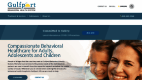 What Gulfportbehavioral.com website looked like in 2020 (3 years ago)