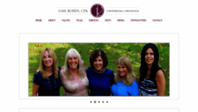What Gailrosencpa.com website looked like in 2020 (3 years ago)