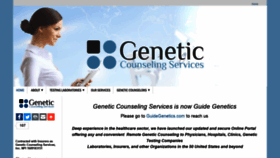 What Geneticcounselingservices.com website looked like in 2020 (3 years ago)