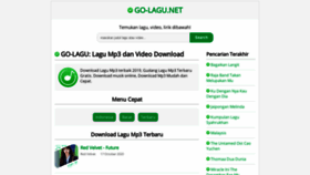 What Go-lagu.net website looked like in 2020 (3 years ago)