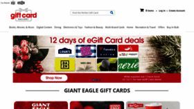 What Giftcard.gianteagle.com website looked like in 2020 (3 years ago)