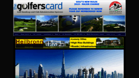 What Golferscard.ae website looked like in 2020 (3 years ago)