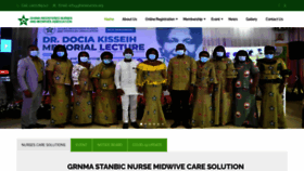 What Ghananurses.org website looked like in 2020 (4 years ago)