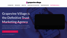 What Grapevinevillage.com website looked like in 2020 (3 years ago)