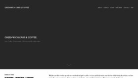 What Greenwichcarsandcoffee.com website looked like in 2020 (3 years ago)
