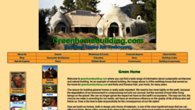 What Greenhomebuilding.com website looked like in 2020 (3 years ago)